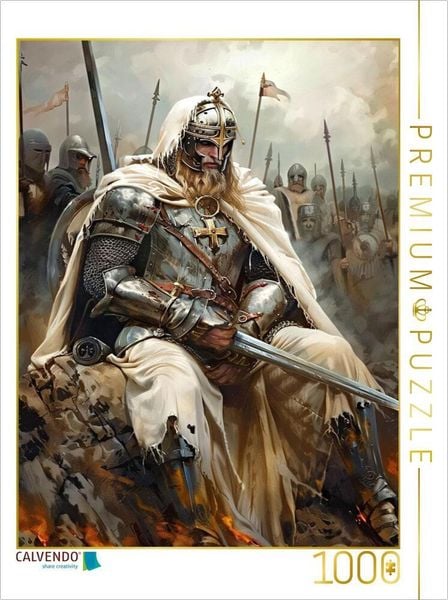 CALVENDO Puzzle Lancelot auf dem Schlachtfeld | 1000 Teile Lege-Größe 64x48cm Foto-Puzzle für glückliche Stunden