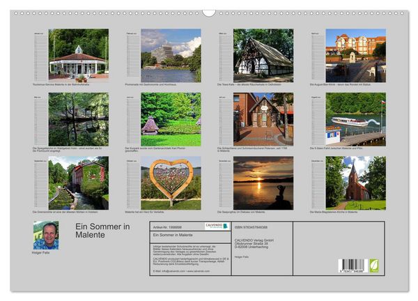 Produktbild: Ein Sommer in Malente (Wandkalender 2026 DIN A2 quer), CALVENDO Monatskalender