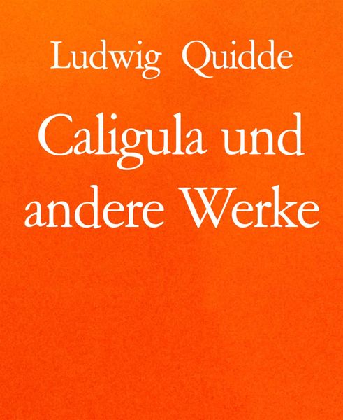 Produktbild: Caligula und andere Werke