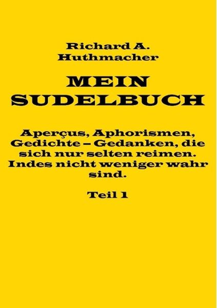 Produktbild: Mein Sudelbuch, Teil 1