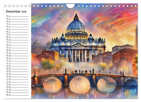 Produktbild: Verwunschene St&auml;dte in Traumwelten (Wandkalender 2026 DIN A4 quer), CALVENDO Monatskalender