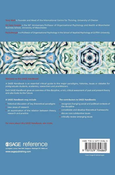 Produktbild: The SAGE Handbook of Organizational Wellbeing