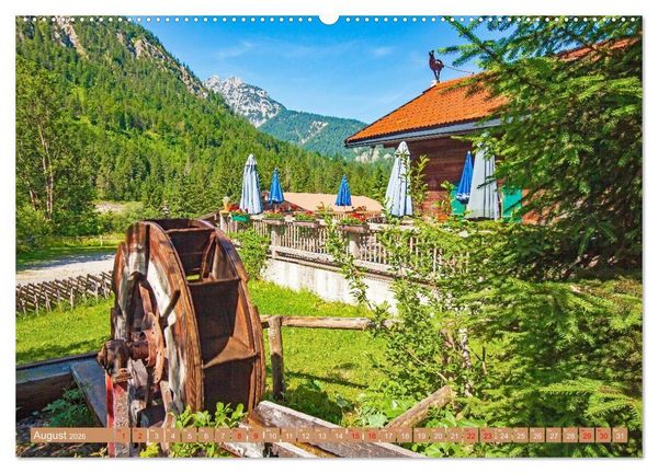 Produktbild: Almen im Westlichen Karwendelgebirge (hochwertiger Premium Wandkalender 2026 DIN A2 quer), Kunstdruck in Hochglanz