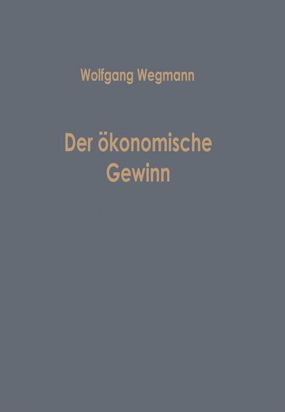 Produktbild: Der &ouml;konomische Gewinn