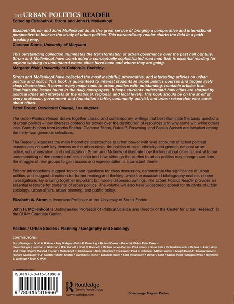 Produktbild: The Urban Politics Reader