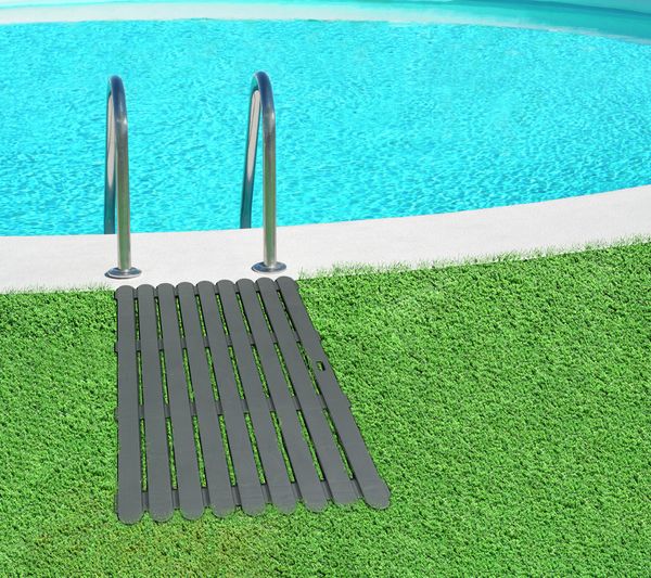 Produktbild: Badematte Mod. Indoor & Outdoor Grau, 50 x 80 cm, mit rutschhemmender Struktur