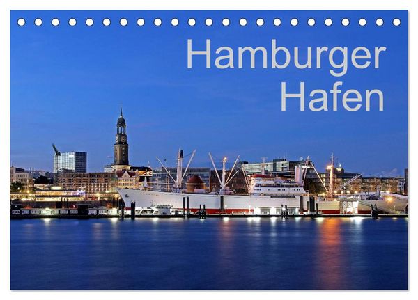 Hamburger Hafen (Tischkalender 2026 DIN A5 quer), CALVENDO Monatskalender