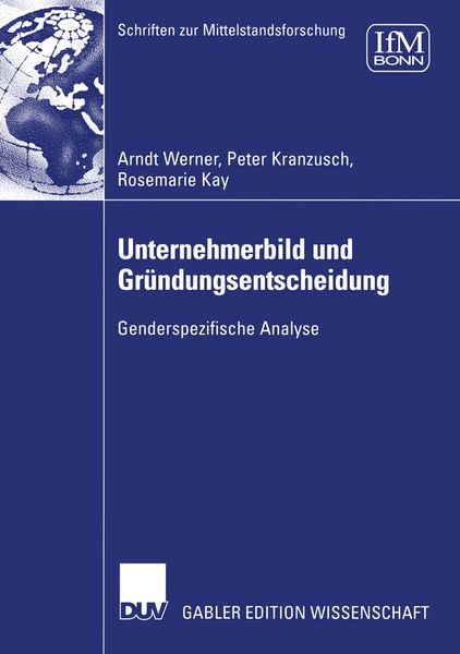 Produktbild: Unternehmerbild und Gr&uuml;ndungsentscheidung