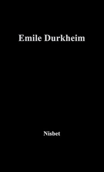 Produktbild: Emile Durkheim
