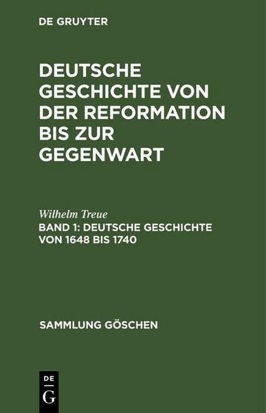 Produktbild: Deutsche Geschichte von 1648 bis 1740
