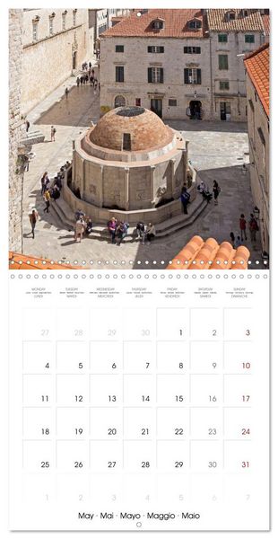Produktbild: Dubrovnik - World Heritage Site by the Adriatic Sea (Wall Calendar 2026 12 &times; 12 Inch) CALVENDO 12 Month Wall Calendar