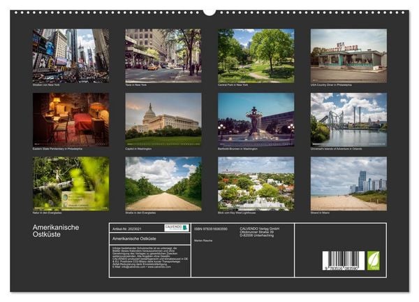 Produktbild: Amerikanische Ostk&uuml;ste (hochwertiger Premium Wandkalender 2026 DIN A2 quer), Kunstdruck in Hochglanz