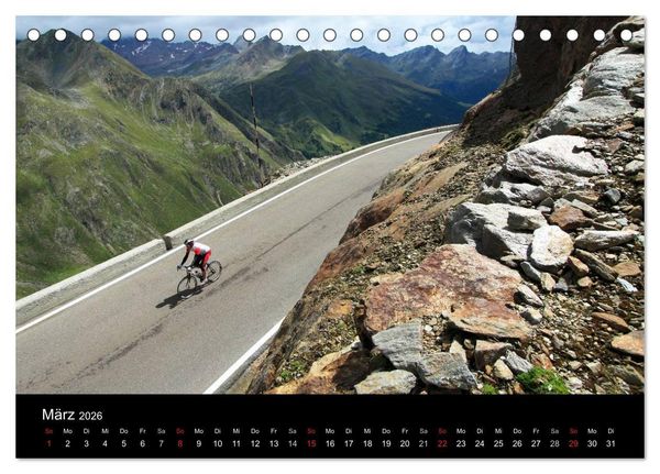 Produktbild: Alpenp&auml;sse auf dem Rennrad "Himmlische Serpentinen" (Tischkalender 2026 DIN A5 quer), CALVENDO Monatskalender