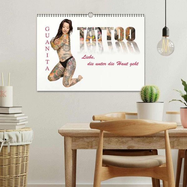 Produktbild: Tattoo-Liebe, die unter die Haut geht (Wandkalender 2026 DIN A3 quer), CALVENDO Monatskalender