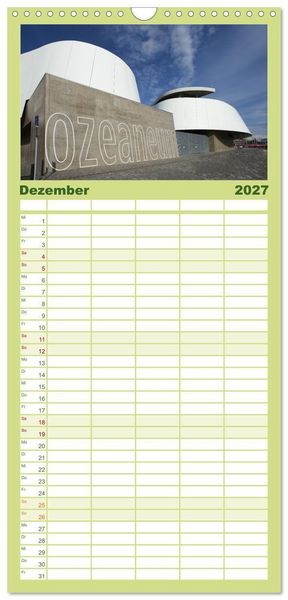 Produktbild: Familienplaner 2027 - Stralsund - Momente einer Reise mit 5 Spalten (Wandkalender, 21 x 45 cm) CALVENDO