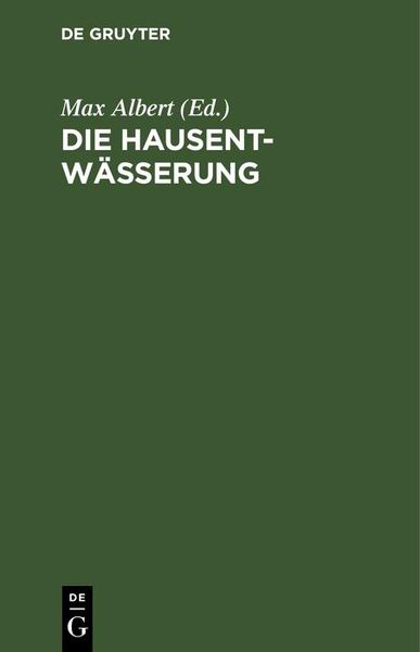 Produktbild: Die Hausentw&auml;sserung