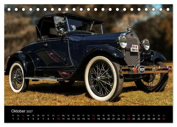 Produktbild: Faszination Oldtimer und Autolegenden (Tischkalender 2027 DIN A5 quer), CALVENDO Monatskalender