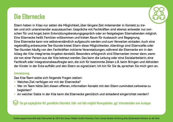 Produktbild: Erziehungspartnerschaft statt Elternarbeit