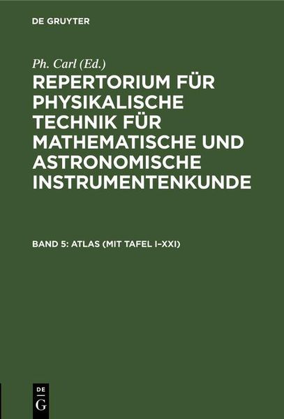 Produktbild: ATLAS (mit Tafel I-XXI)
