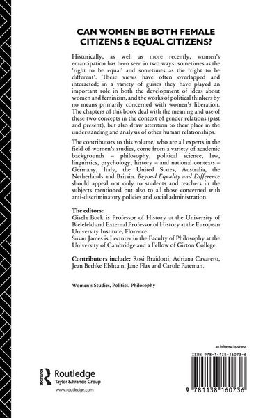 Produktbild: Beyond Equality and Difference