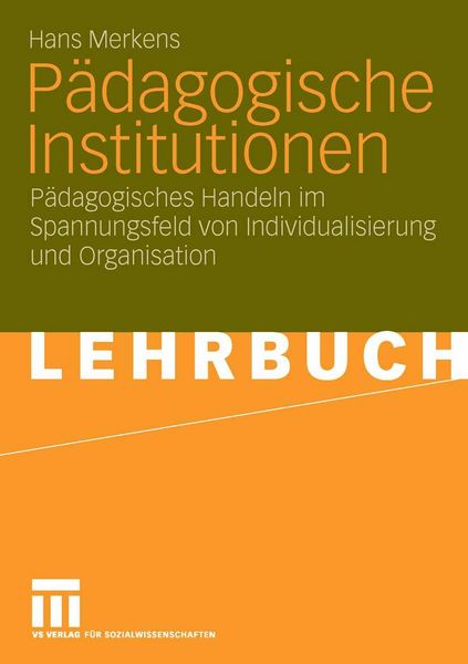 Produktbild: P&auml;dagogische Institutionen