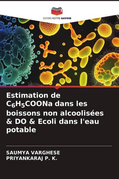 Produktbild: Estimation de C6H5COONa dans les boissons non alcoolis&eacute;es & DO & Ecoli dans l'eau potable