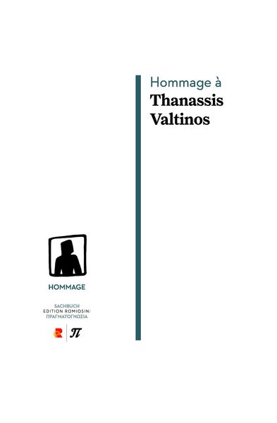 Produktbild: Hommage &agrave; Thanassis Valtinos