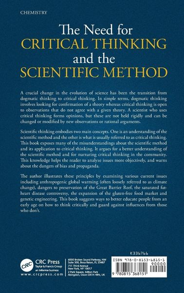 Produktbild: The Need for Critical Thinking and the Scientific Method