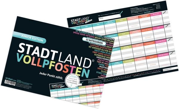 Produktbild: Denkriesen - Stadt Land Vollpfosten&reg; Junior Edition &ndash; "Jeder Punkt z&auml;hlt."