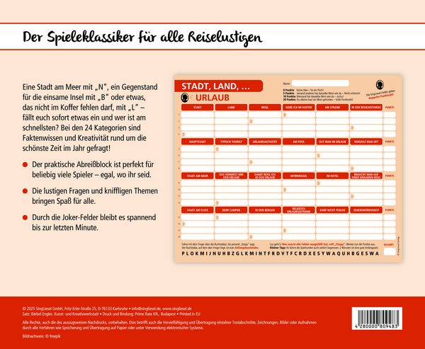 Produktbild: Stadt, Land, Urlaub