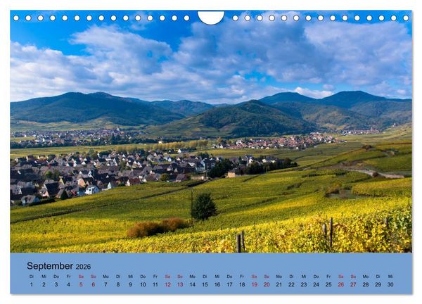 Produktbild: Die Weinsta&szlig;e im Elsass (Wandkalender 2026 DIN A4 quer), CALVENDO Monatskalender