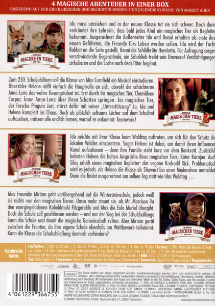 Produktbild: Die Schule der magischen Tiere 1-4 [4 DVDs]