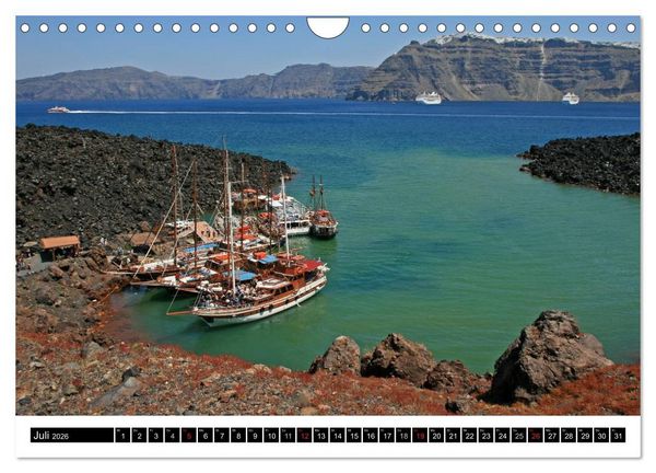 Produktbild: Inselh&uuml;pfen Kykladen Santorini - Naxos - Paros - Mykonos (Wandkalender 2026 DIN A4 quer), CALVENDO Monatskalender