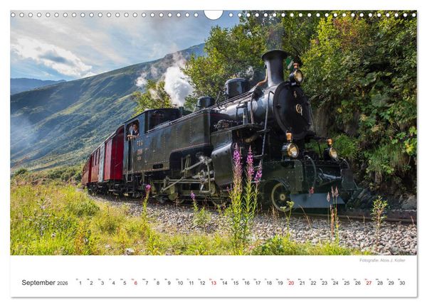 Produktbild: Dampfbahn Furka 2026 (Wandkalender 2026 DIN A3 quer), CALVENDO Monatskalender