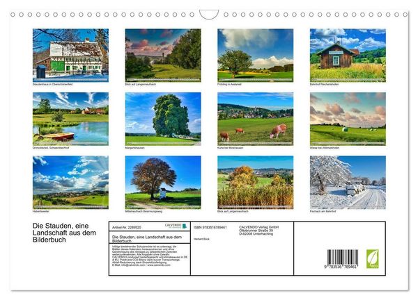 Produktbild: Die Stauden, eine Landschaft aus dem Bilderbuch (Wandkalender 2027 DIN A3 quer), CALVENDO Monatskalender