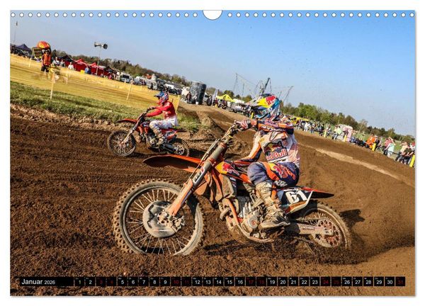 Produktbild: Motocross Racing 2026 (Wandkalender 2026 DIN A3 quer), CALVENDO Monatskalender