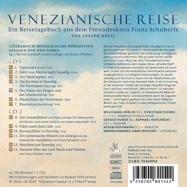 Produktbild: Samel/Huber/H&ouml;rlin/Pritschet/Renner Ensemble: Venezianische