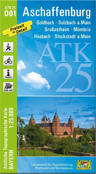 Produktbild: ATK25-D01 Aschaffenburg (Amtliche Topographische Karte 1:25000)