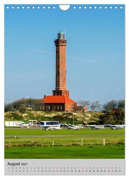 Produktbild: Leuchtt&uuml;rme an der Nordsee (Wandkalender 2027 DIN A4 hoch), CALVENDO Monatskalender