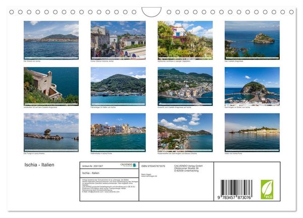 Produktbild: Ischia - Italien (Wandkalender 2026 DIN A4 quer), CALVENDO Monatskalender