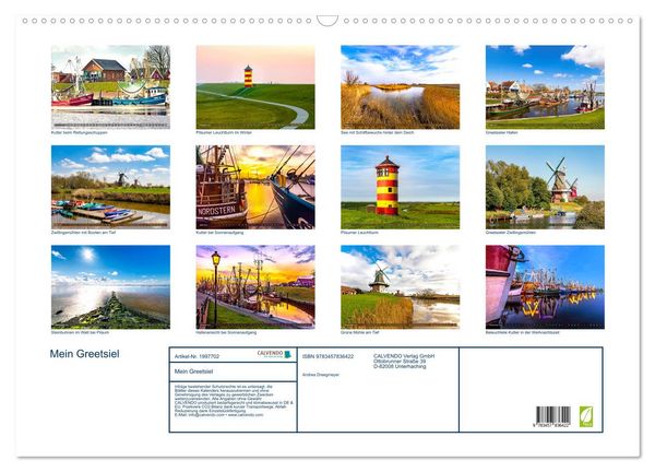 Produktbild: Mein Greetsiel (Wandkalender 2026 DIN A2 quer), CALVENDO Monatskalender