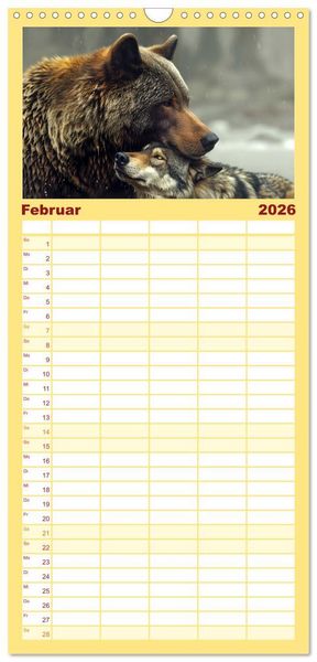 Produktbild: Familienplaner 2026 - Wenn Vertrauen siegt mit 5 Spalten (Wandkalender, 21 x 45 cm) CALVENDO