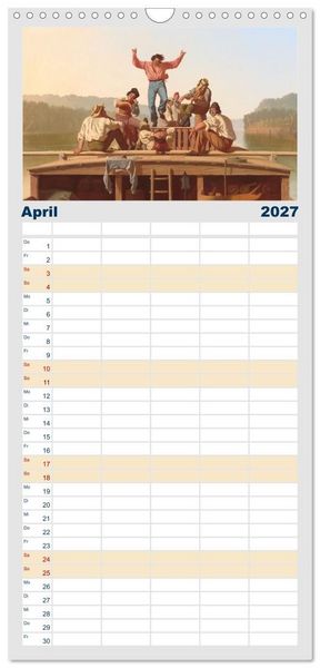 Produktbild: Familienplaner 2027 - Party Time - Das Fest in der Kunst mit 5 Spalten (Wandkalender, 21 x 45 cm) CALVENDO