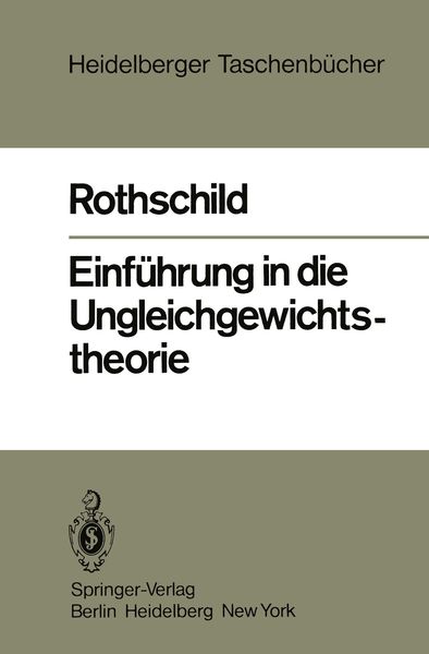 Produktbild: Einf&uuml;hrung in die Ungleichgewichtstheorie