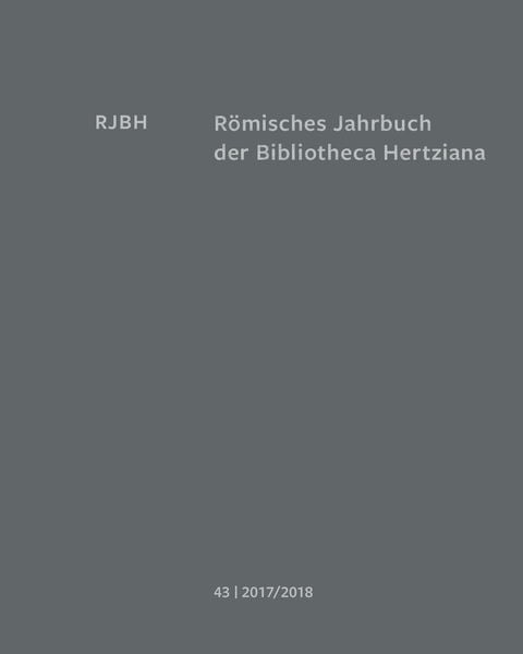 Produktbild: R&ouml;misches Jahrbuch der Bibliotheca Hertziana