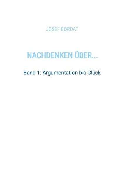 Produktbild: Nachdenken &uuml;ber...