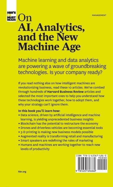 Produktbild: Hbr's 10 Must Reads on Ai, Analytics, and the New Machine Age (with Bonus Article Why Every Company Needs an Augmented Reality Strategy by Michael E. Porter and James E. Heppelmann)
