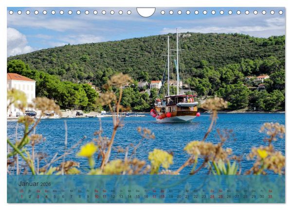 Produktbild: Dalmatien - Stille Orte (Wandkalender 2026 DIN A4 quer), CALVENDO Monatskalender