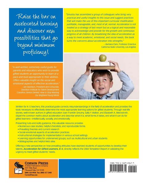 Produktbild: Acceleration for Gifted Learners, K-5
