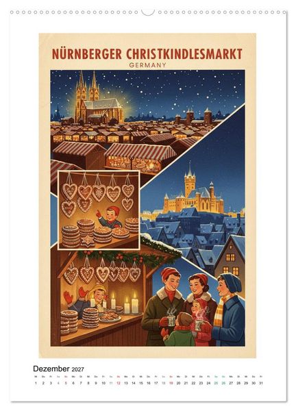 Produktbild: Sehnsucht Deutschland &ndash; Die Mid-Century Collection (hochwertiger Premium Wandkalender 2027 DIN A2 hoch), Kunstdruck in Hochglanz